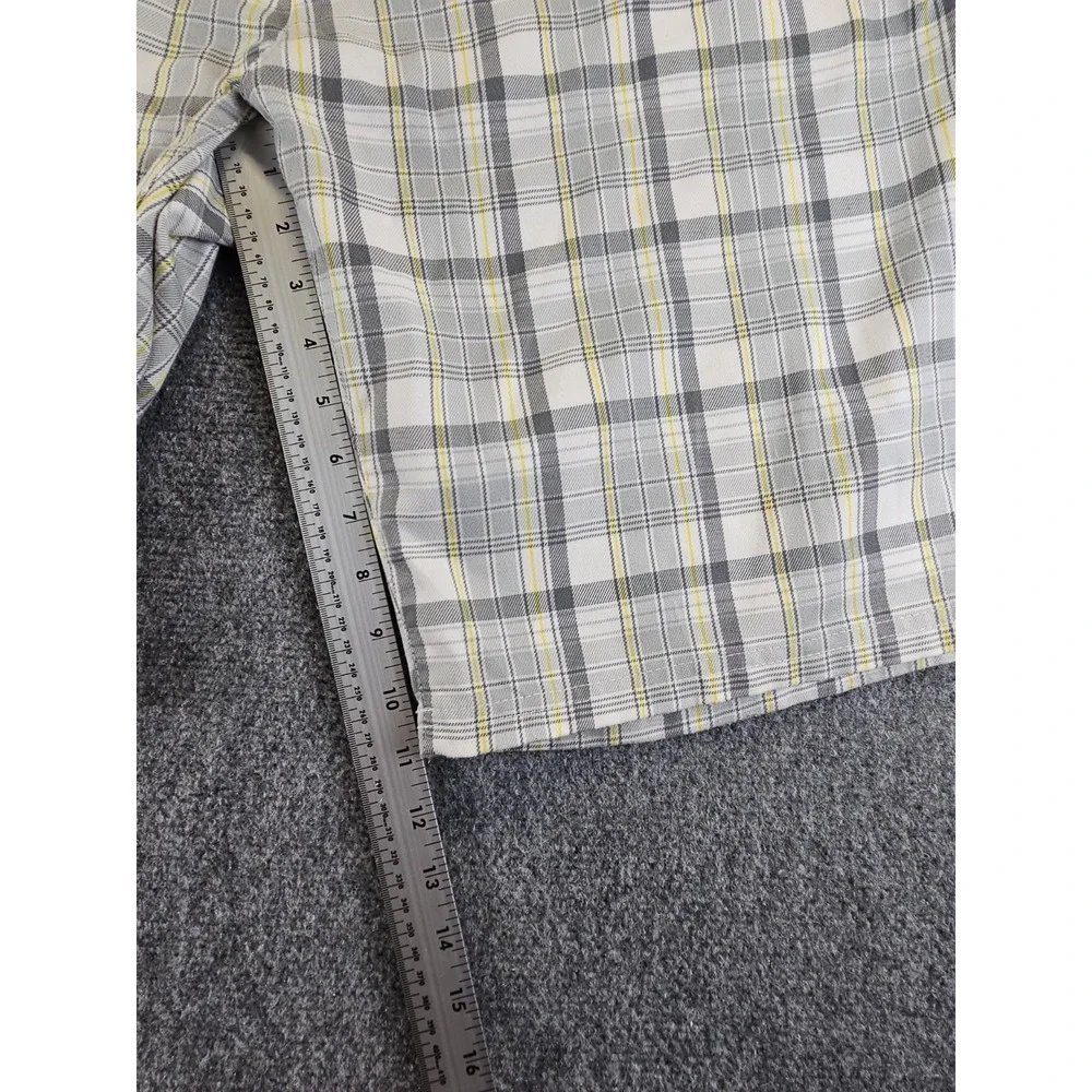 Vintage 90s Y2K Rusty Shorts Mens Size 36 White,gray,yellow,Plaid Excellent 1528